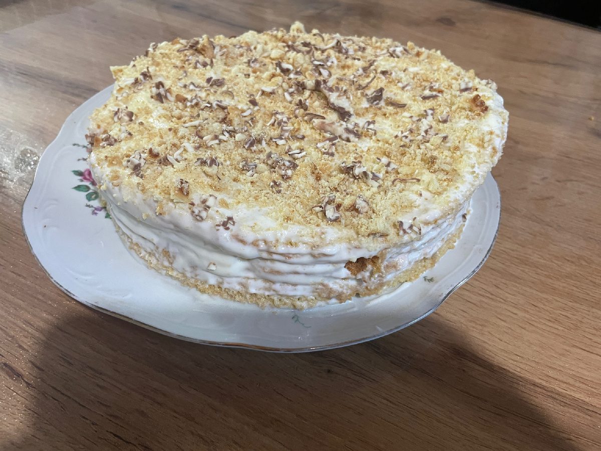 Торт я успела приготовить) Получился очень вкусный!