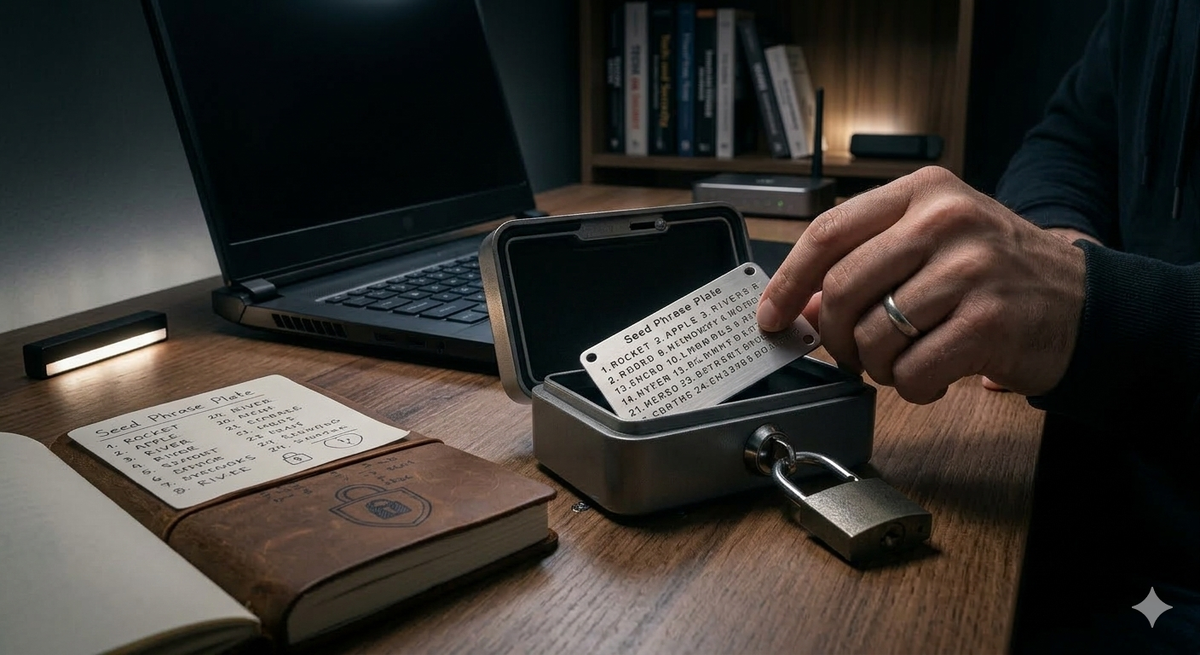 Храните сид-фразу только офлайн