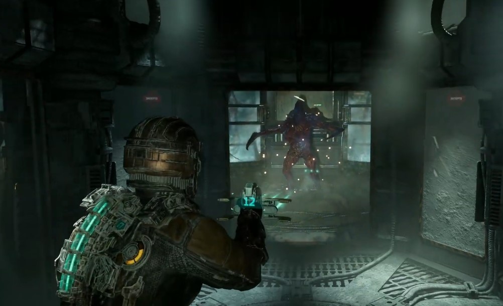 Охотник. Кадр из игры Dead Space Remake