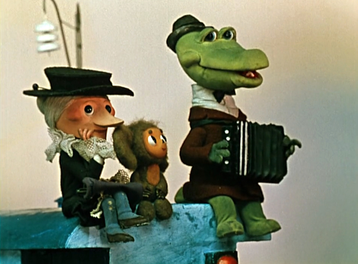 Кадр из мультфильма "Чебурашка и крокодил Гена. Шапокляк", 1974 г., режиссер Роман Качанов, сценаристы Эдуард Успенский, Роман Качанов, художники Леонид Шварцман, Ольга Боголюбова, Майя Бузинова, композиторы Михаил Зив, Владимир Шаинский (скриншот) 