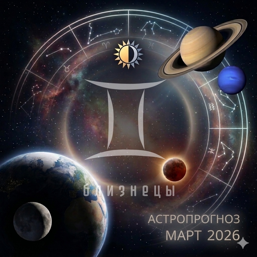 Гороскоп для Близнецов на Март 2026. Астролог Екатерина Юдина 