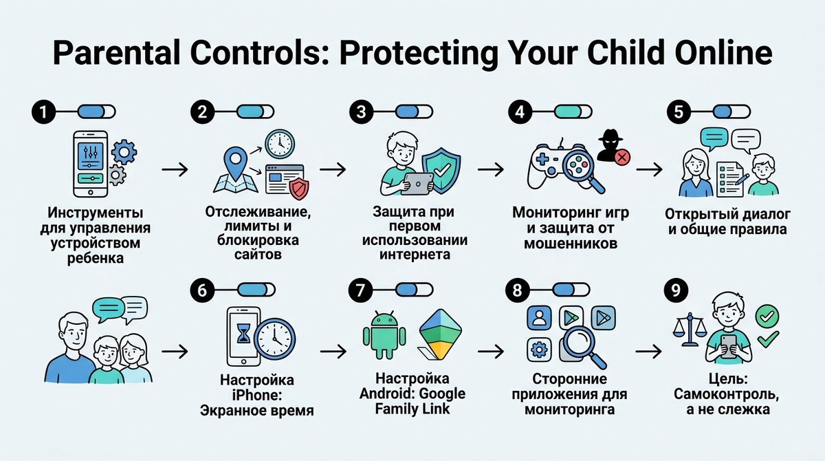 Родительский контроль: защита ребёнка в сети  📷
