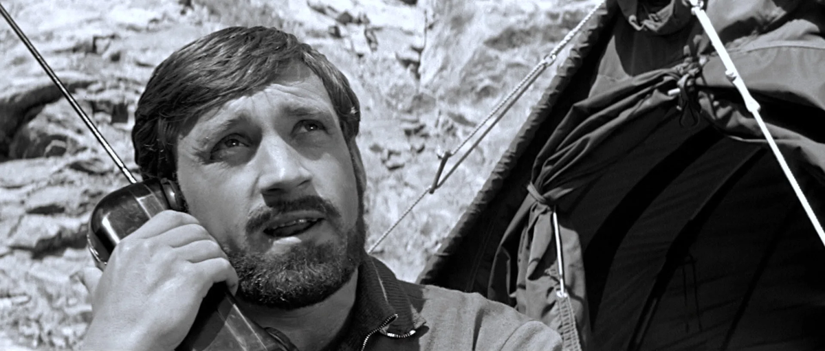 На съемках фильма "Вертикаль"