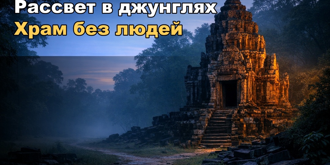 Храм в джунглях Камбоджи, куда я поехал на рассвете: тишина, от которой становится неловко