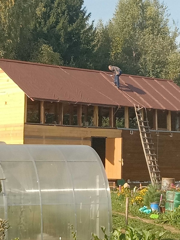 Крепление мягкой кровли