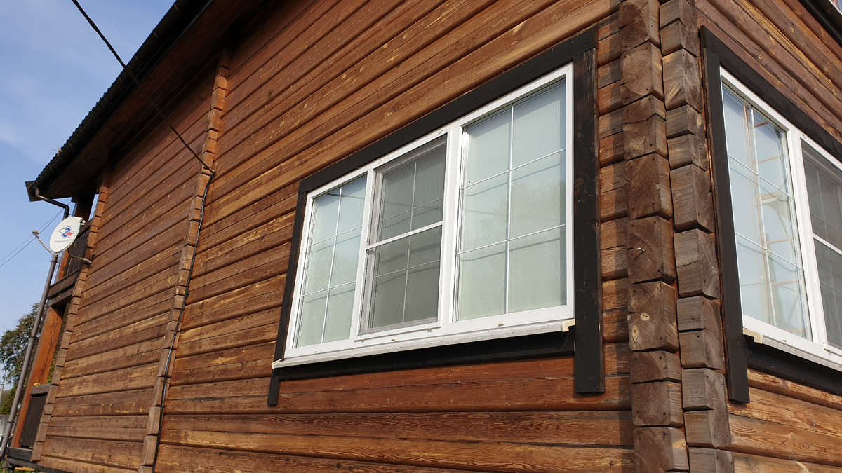 Пример покрытия пропитками через 8 лет