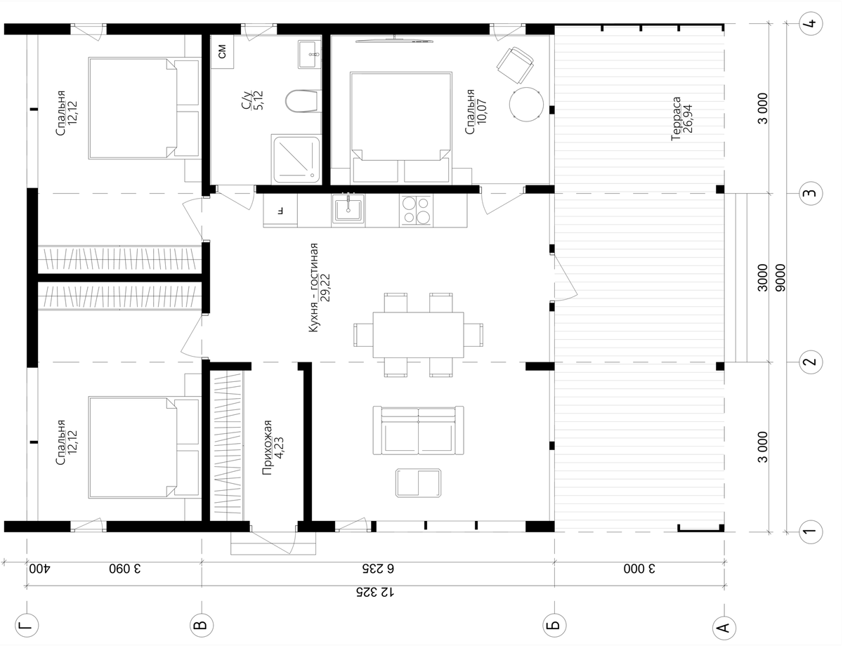 Модульный дом FL NEXT 77.3-1