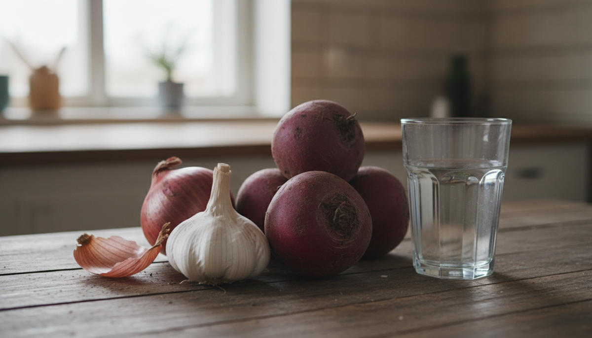 Пейте больше воды, включите в рацион чеснок, лук и свеклу