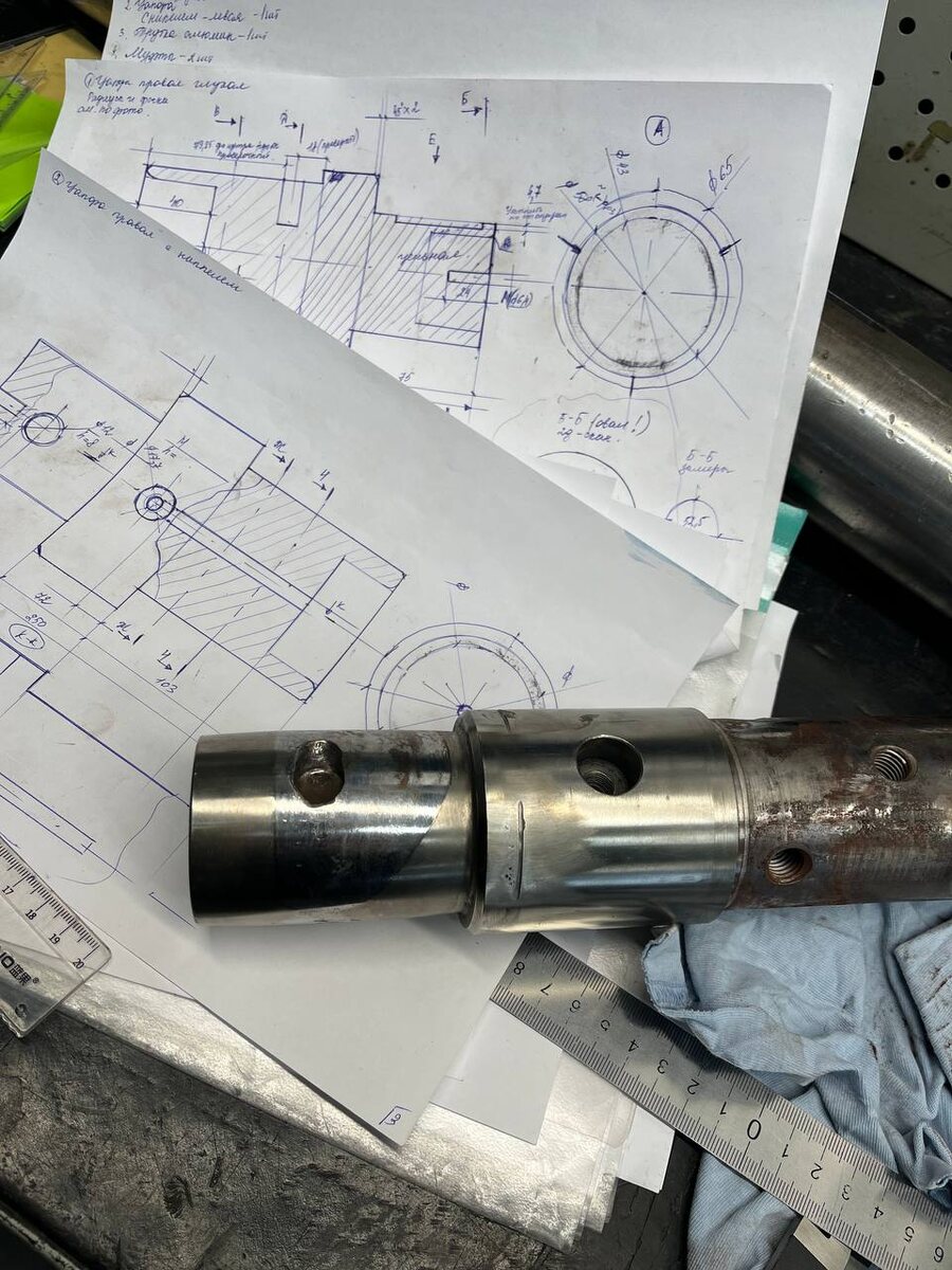 Вал с производственной линии