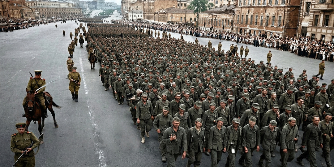 Для чего Сталин прогнал скопом военнопленных немцев по Москве
