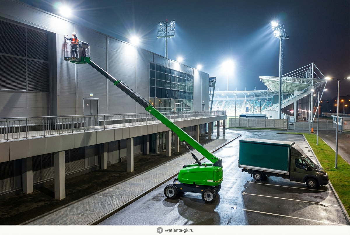    Телескопический подъёмник с доставкой, обеспечивающий удобство и эффективность. Atlanta-gk