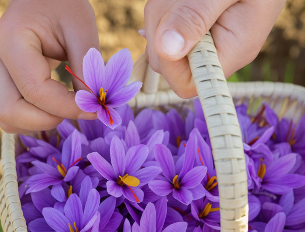 Крокус шафрановый (Crocus sativus). Источник фото Pinterest. 