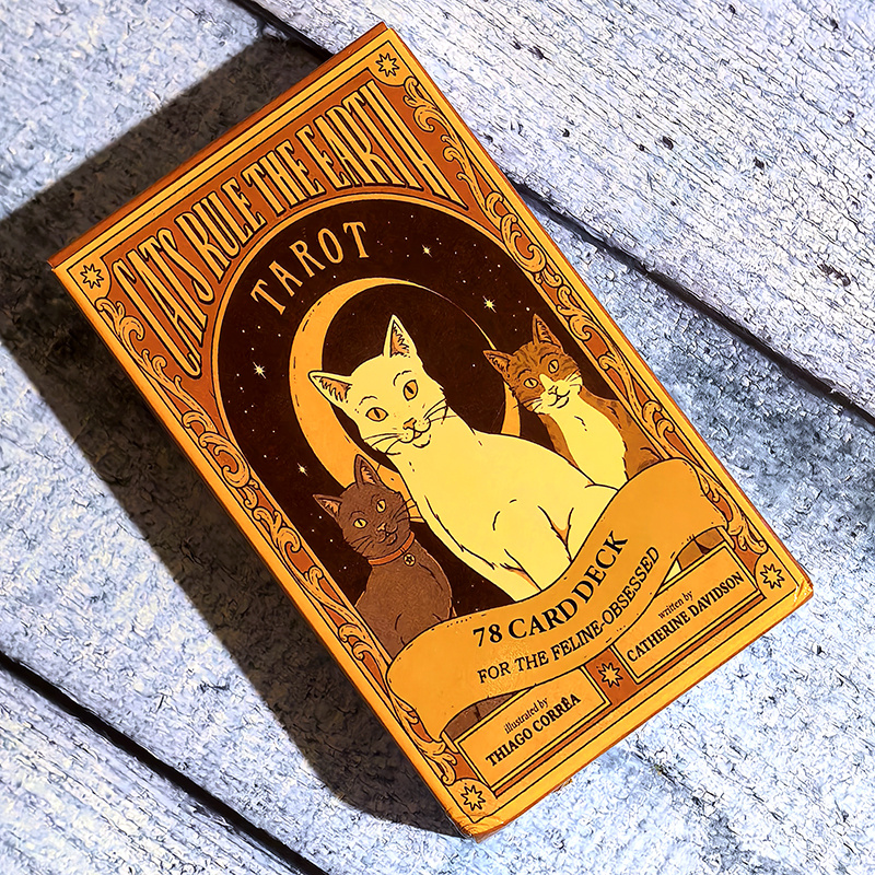 Cats Rule the Earth Tarot: дизайн коробки, "пиратская" версия (фото моё)