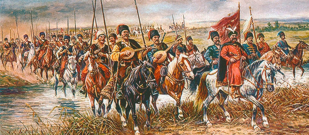 Реестровые украинские казаки. © Картина А. Щелумова