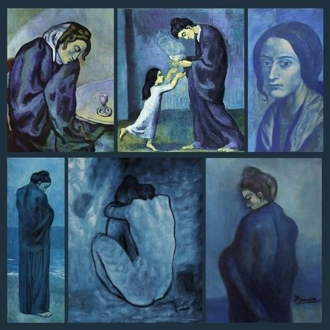 Картины Пабло Пикассо, голубой период. 