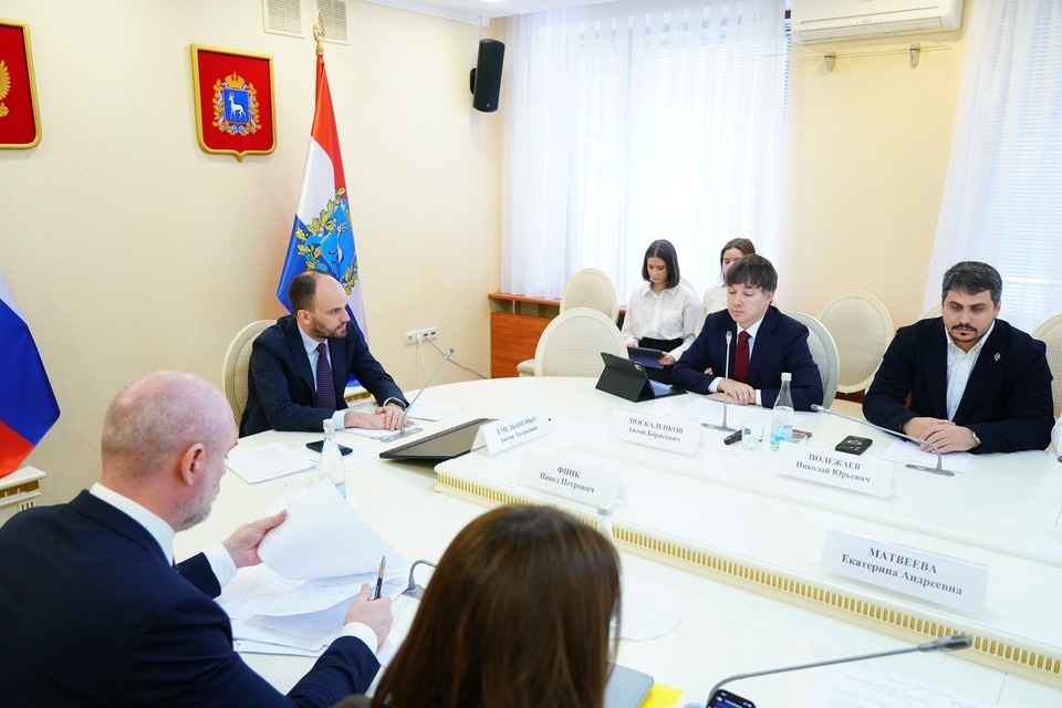    Замгубернатора – руководитель администрации губернатора Антон Емельяненко провел встречу с представителями компании. Фото: минэкономразвития региона
