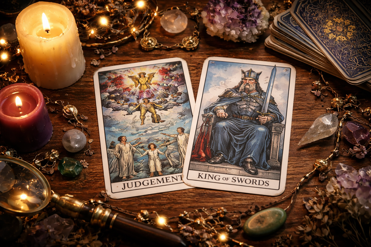 Страшный Суд и Король Мечей в Таро: значение сочетания карт в раскладе.