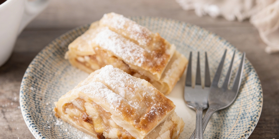 Постная выпечка невкусная? Эти 3 штруделя докажут обратное: яблоко с корицей, груша и вишня с маком