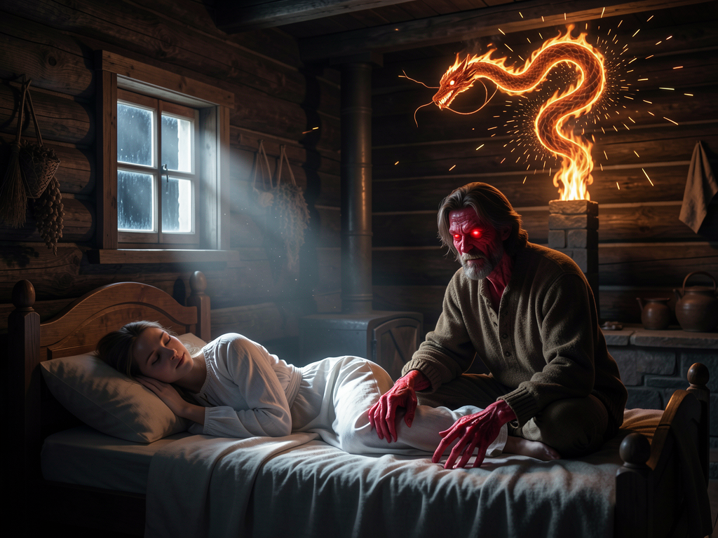 #славянскаямистика #огненныйзмей #змейлюбака #нечистаясила #мистическийрассказ