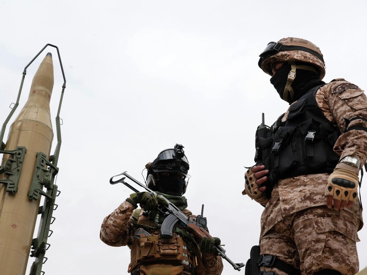    Военнослужащий Корпуса Стражей Исламской революции в Тегеране© AP Photo / Vahid Salemi