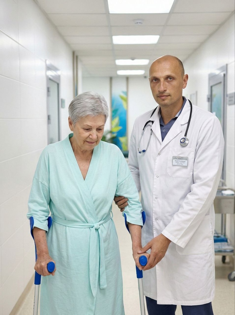 Павел Сергеевич Семиченков с пациентом