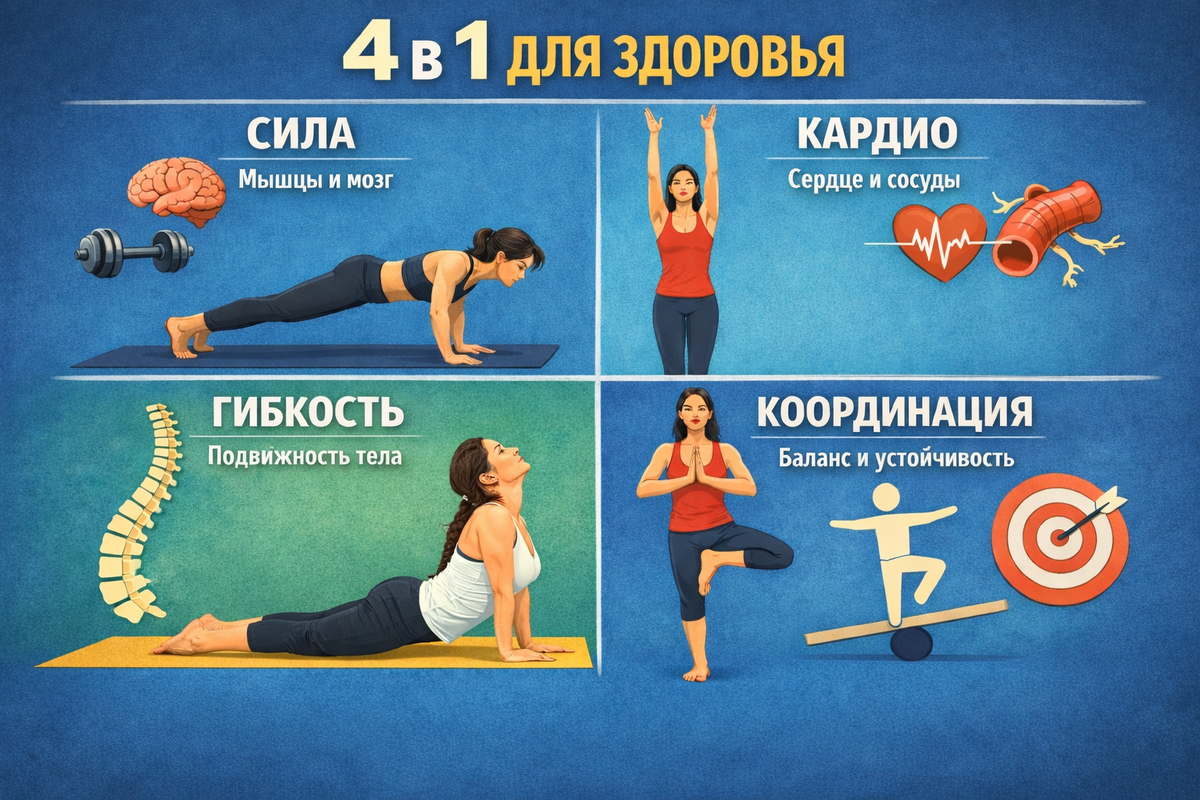 Тренировки для долгожительства. Йога