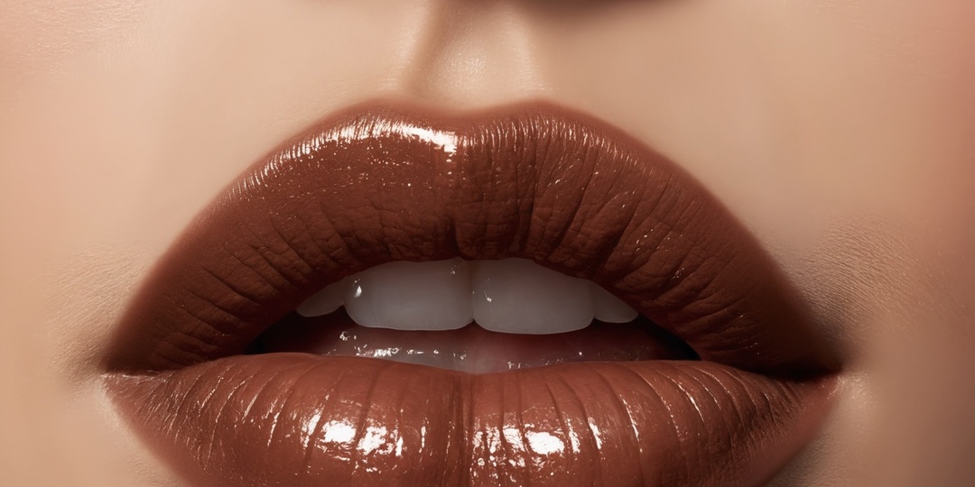 Тренды в макияже губ использование коричневого контура и прозрачного масла
