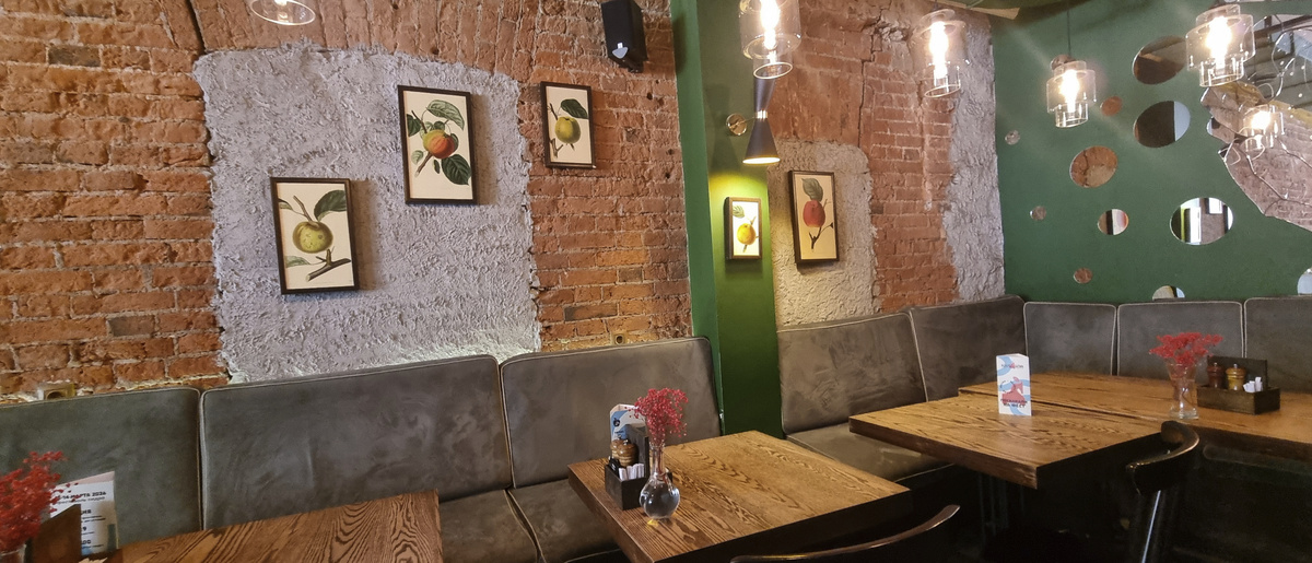 "We Sidreria", интерьер, второй зал