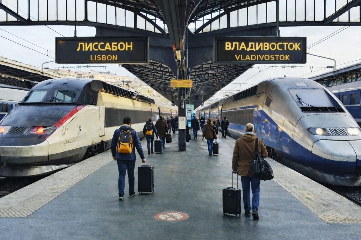 Европейский вокзал будущего // ChatGPT