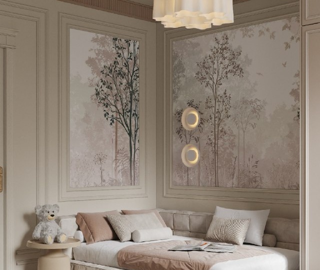 Спальня-гостиная с душой: как дизайнеры соединили классику, нежность и природу в одном пространстве