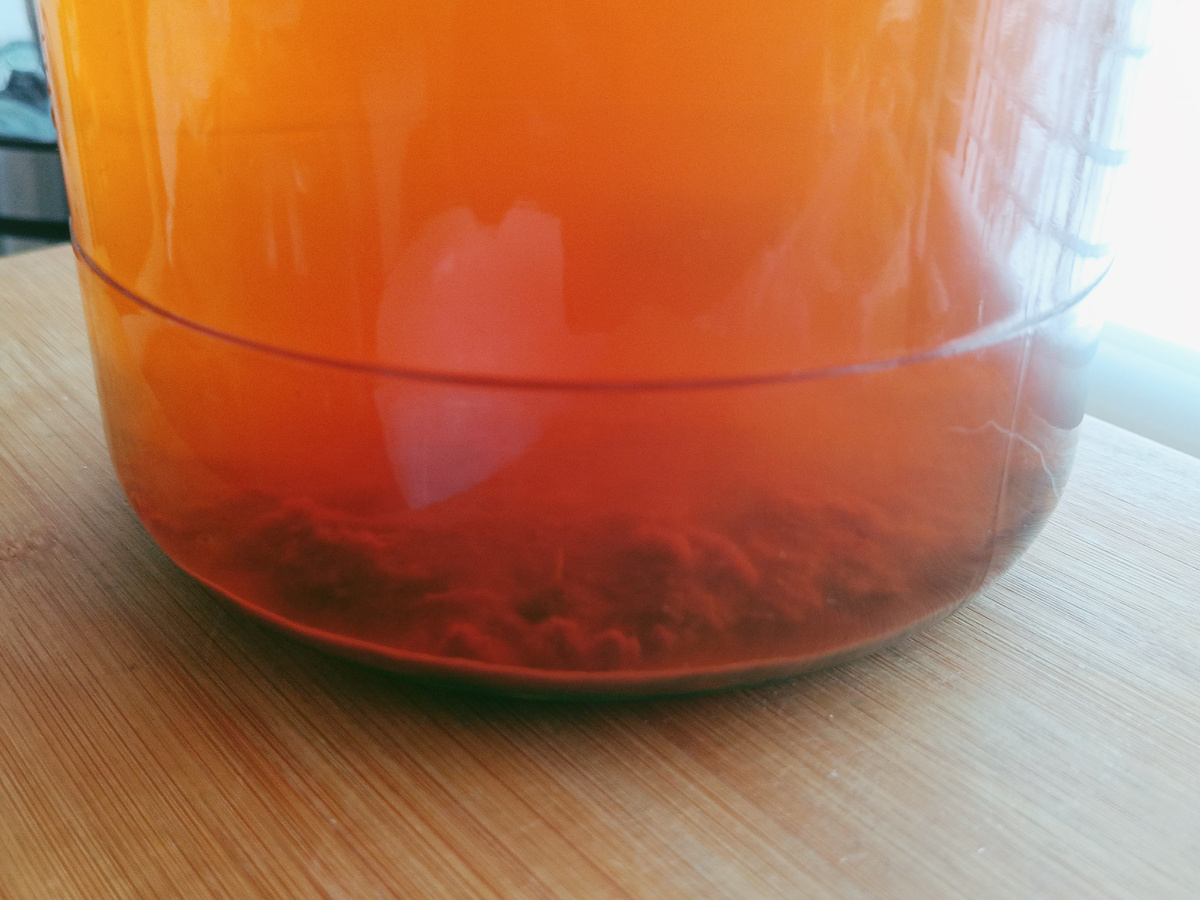 Донный осадок — это не грязь, а следы работы дрожжей. Всё идёт по плану