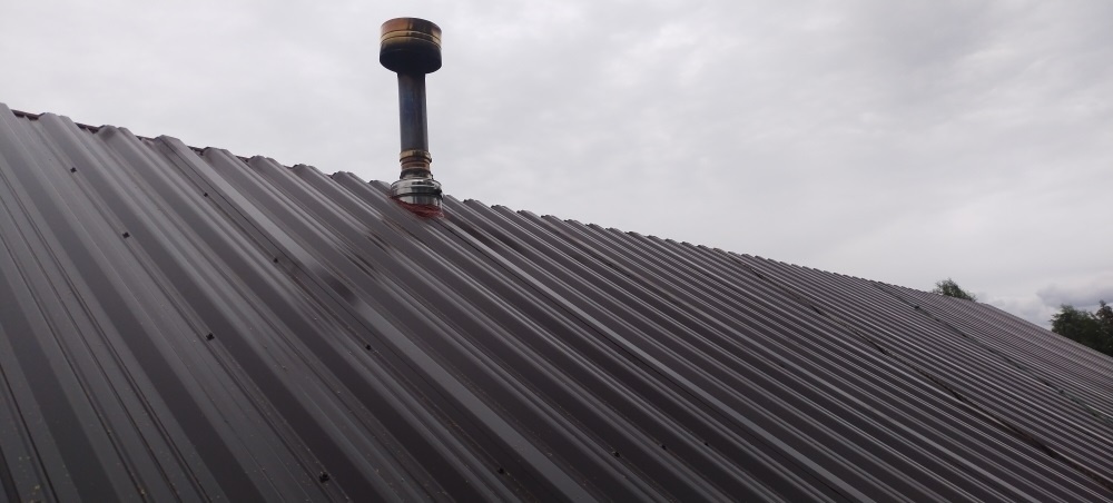 Крыша до установки конька