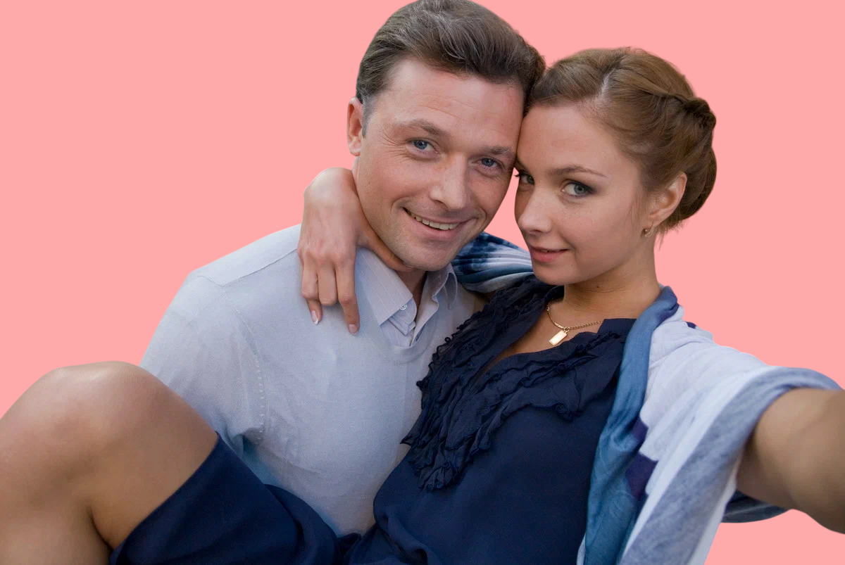 с Еленой Радевич в сериале "Женские мечты о дальних странах"