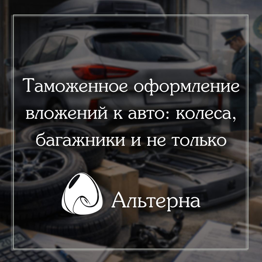 Таможенное оформление вложений к авто: колеса, багажники и не только