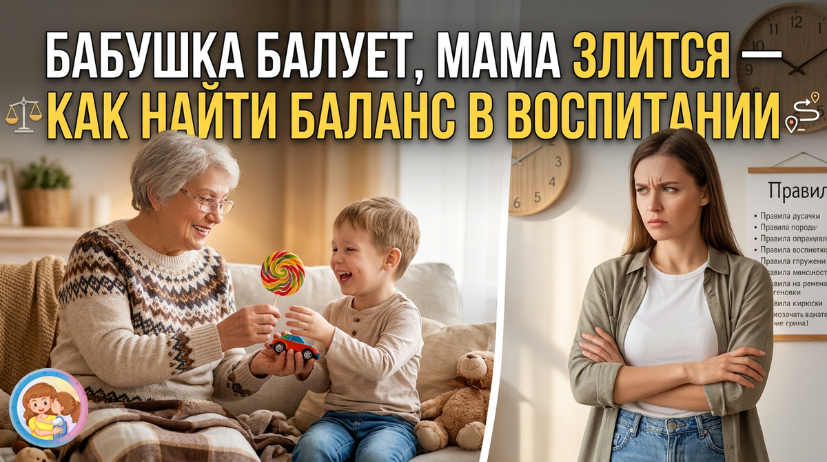 Бабушка балует, мама злится — как найти баланс в воспитании