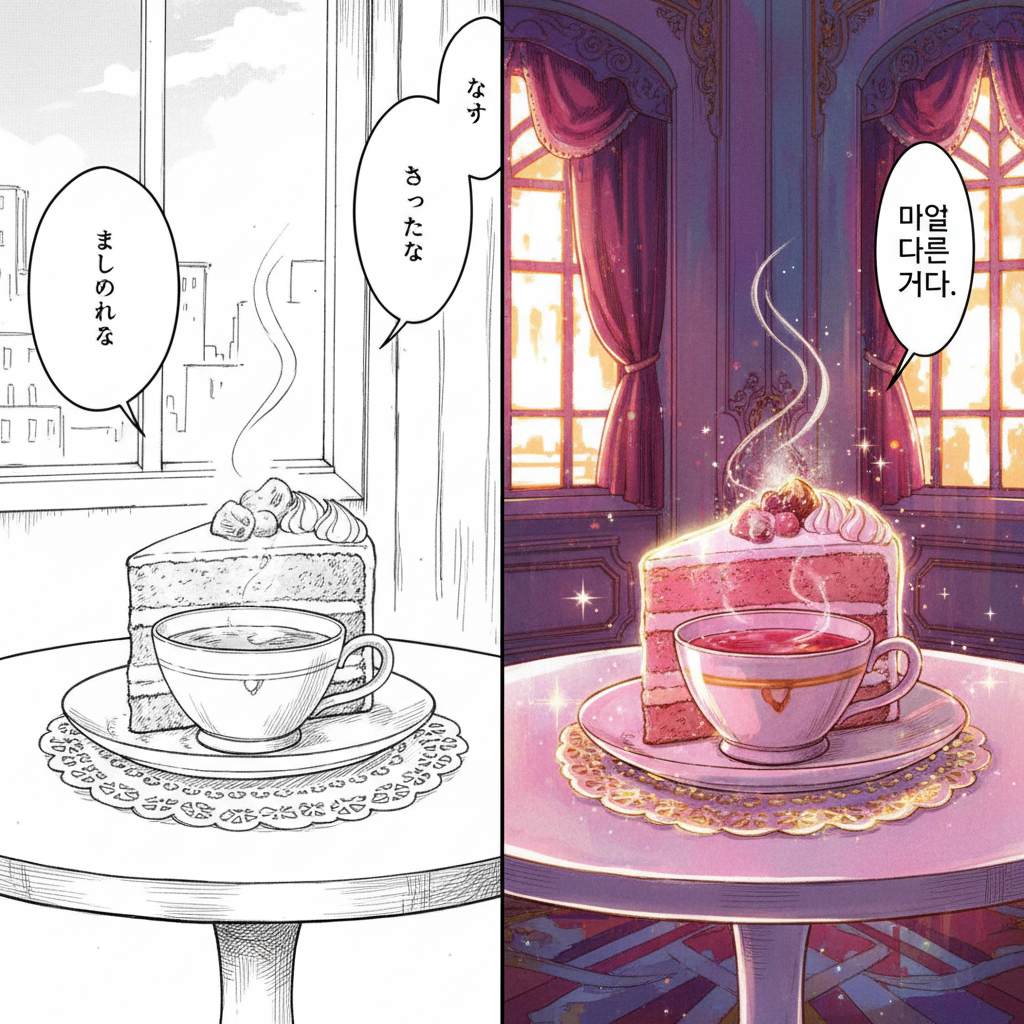 Иногда кажется, что картинку в манхве можно потрогать или даже попробовать на вкус.