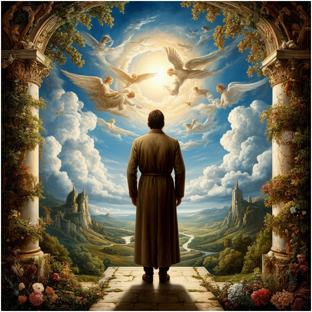 Сгенерировано ИИ- лёгкий уход на Небеса.