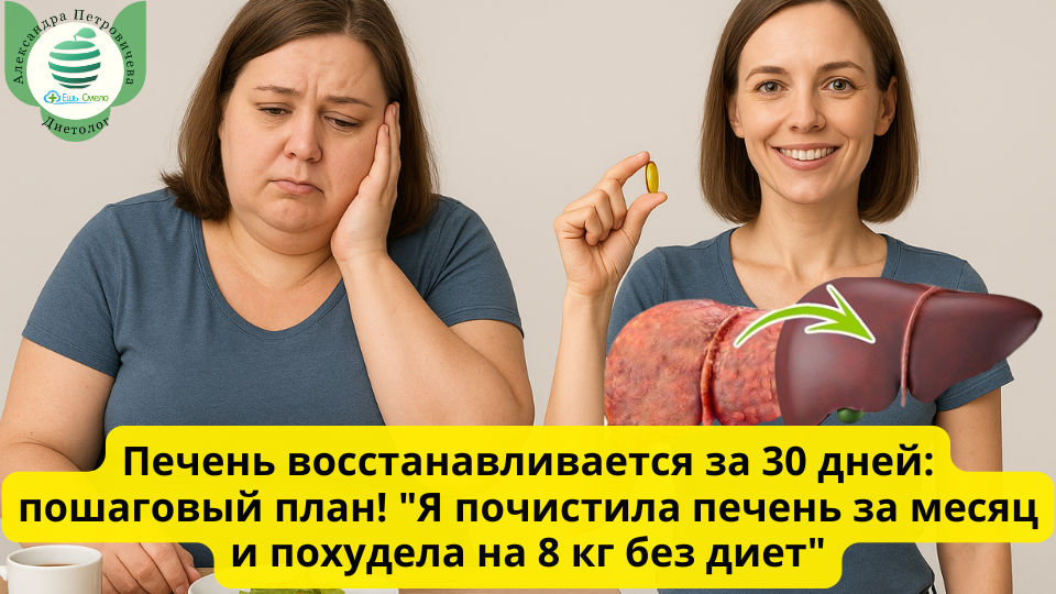 Печень восстанавливается за 30 дней: пошаговый план! "Я почистила печень за месяц и похудела на 8 кг без диет"