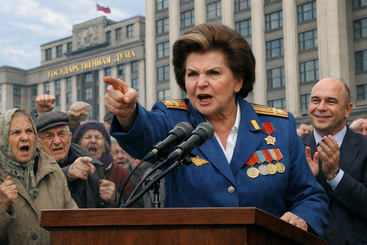 Терешкова вновь предложила поднять пенсионный возраст, потому что «Народ просит»!