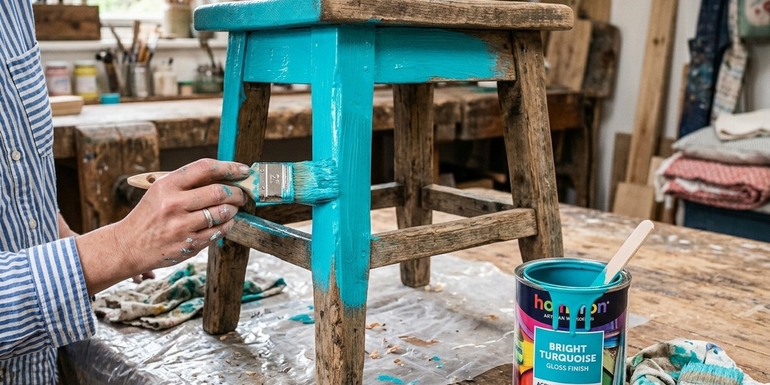 Не выбрасывайте старый табурет. 8 идей, как дать ему новую жизнь