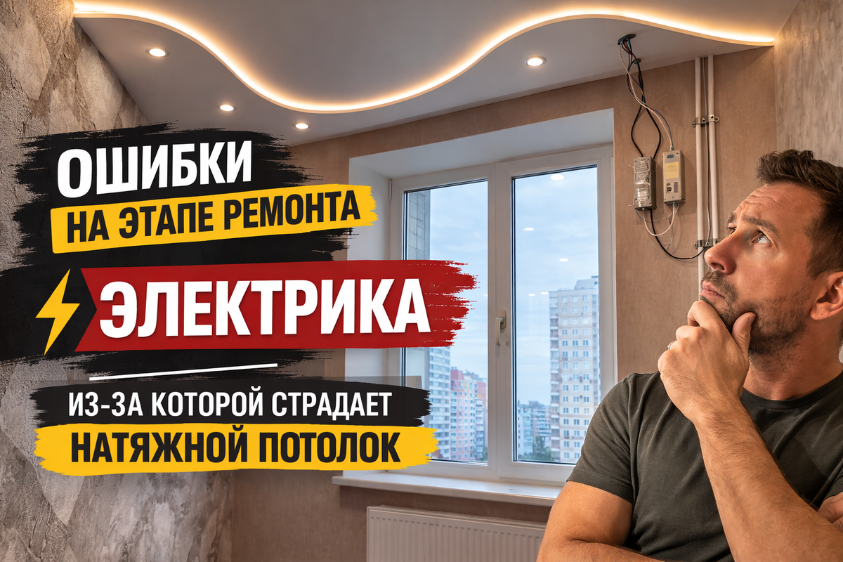 натяжной потолок ошибки