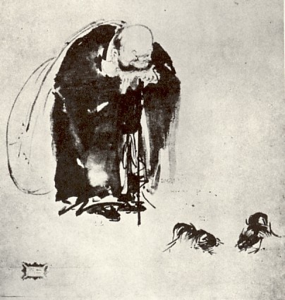 
Нитэн. Хотэй и бойцовые петухи.