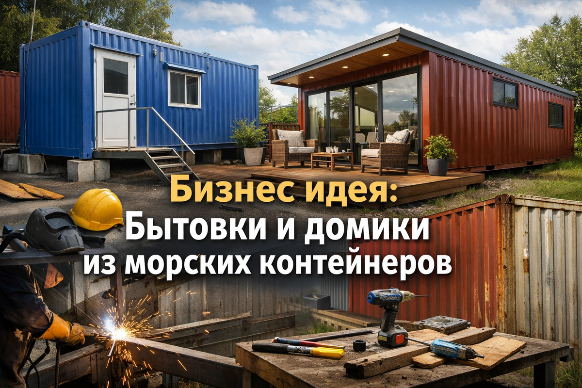 Изготовление бытовок, строительных вагончиков и дачных домиков из морских контейнеров