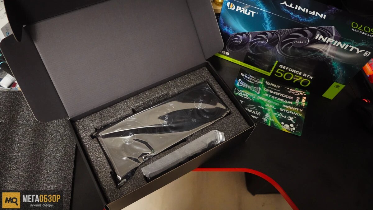    Palit GeForce RTX 5070 Infinity 3 обзор и тесты видеокарты MegaObzor.com