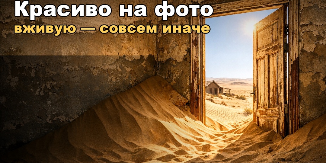 Город-призрак в пустыне Намибии: на фото — сказка, вживую — то, что не помещается в кадр