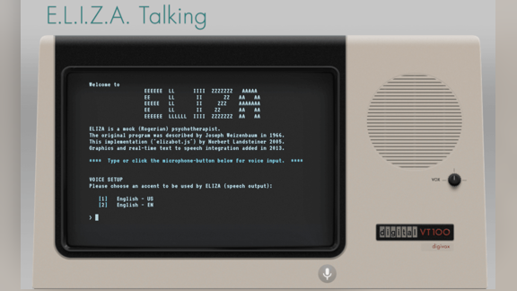 Какая такая ELIZA? Слышать не слышала, видеть не видела