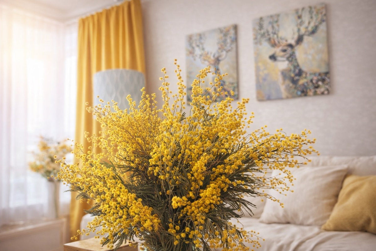 Утром у мамули любовалась букетом. Пришлось обрезать фото, потому что букет в банке! Ваз не хватает, пора на охоту за хрусталем. 🤣