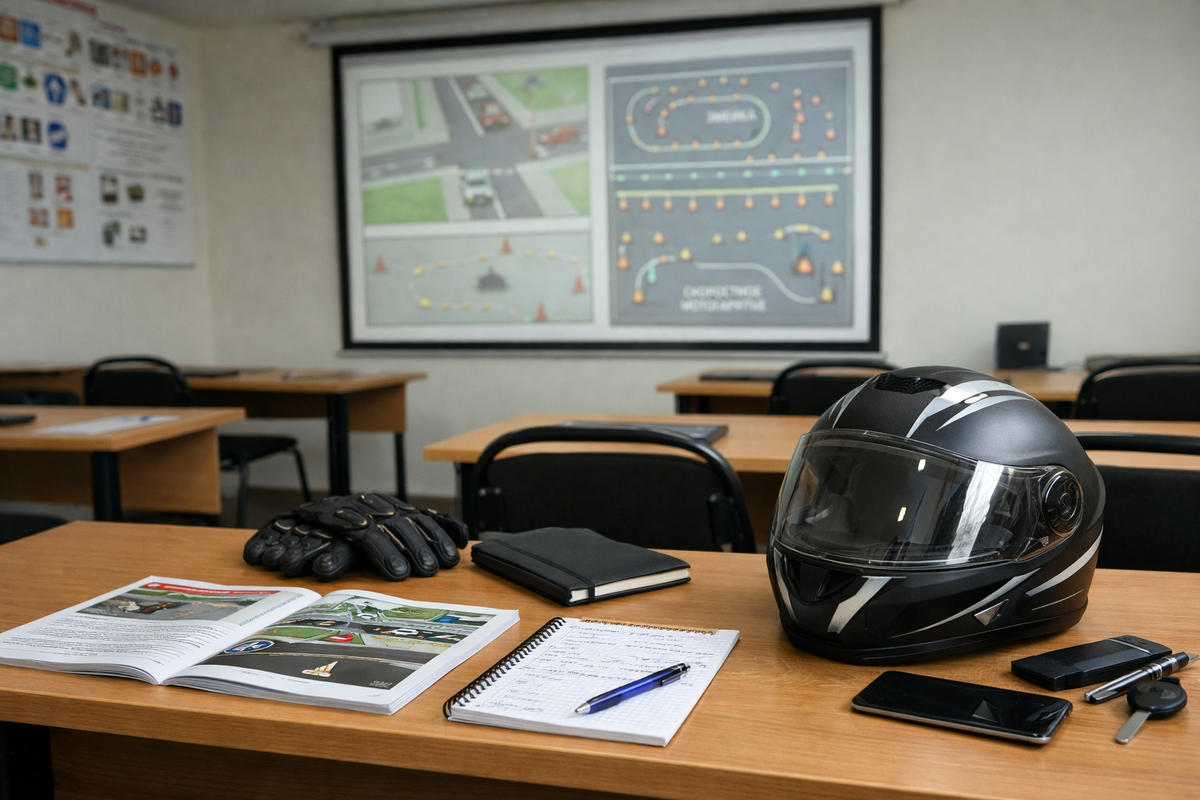 Теоретическая подготовка — обязательная часть обучения на категорию А.