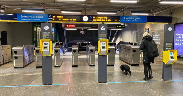    В Стокгольме провалился эксперимент метро без турникетов