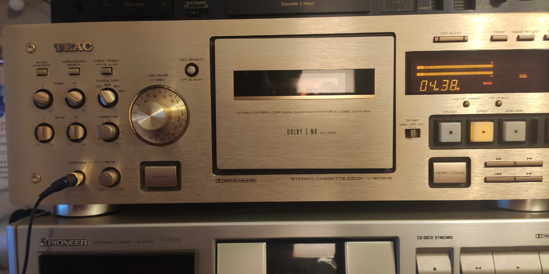 Pro ... калибровку на практике [ #TEAC V6030-S #аудиокассета #TDK SA-XS #2000 ]